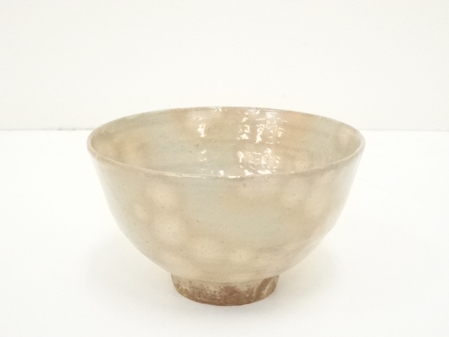 茶道具　萩焼　ひつじ文　茶碗　書付共箱　C　9403 道具 ] - 道具 萩焼 萩光山 平井香栄造 茶碗（共箱） | ネット